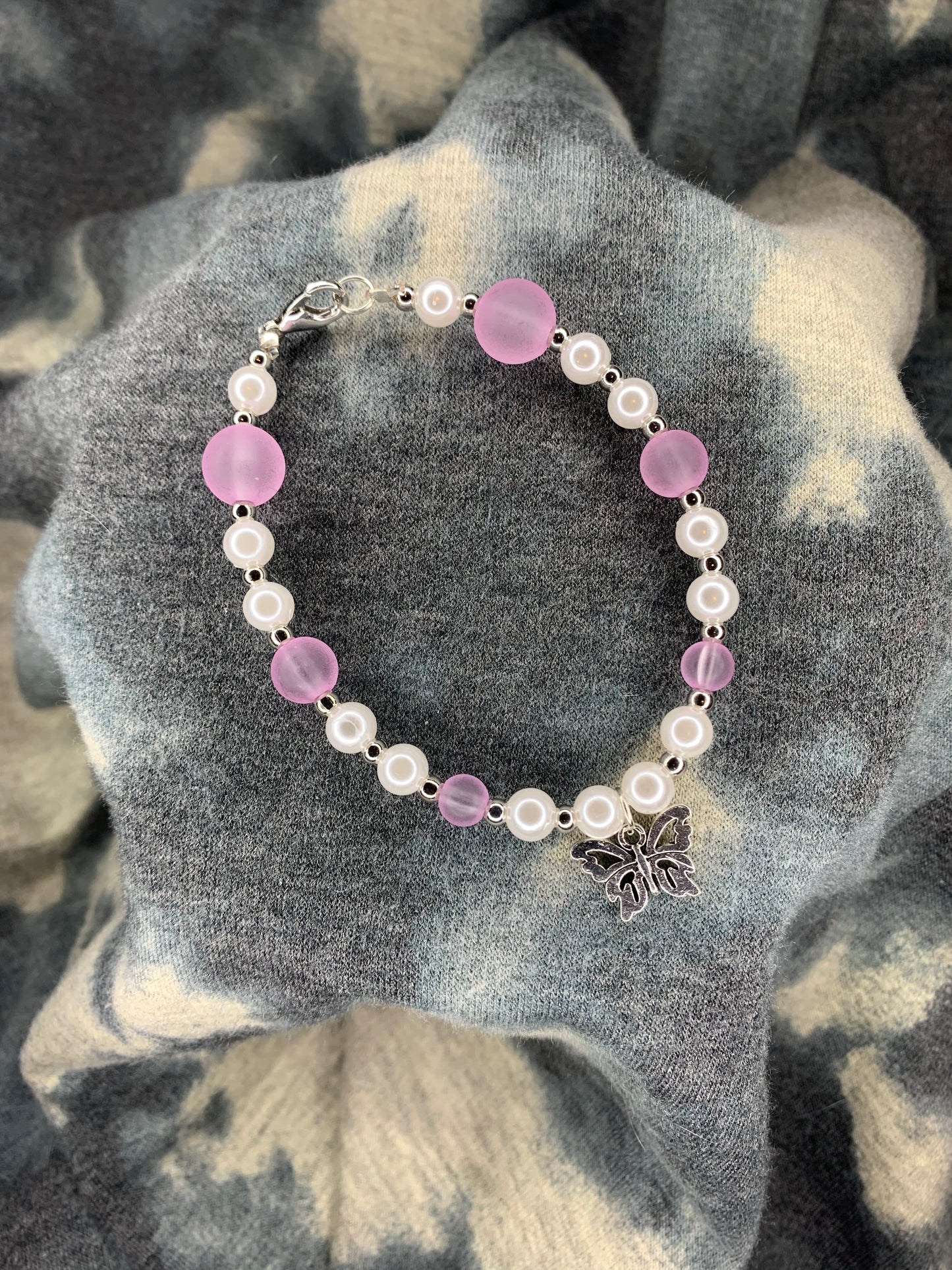 Light Pink Butterfly Bracelet