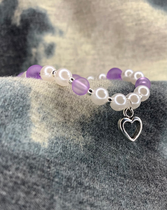 Purple Heart Bracelet