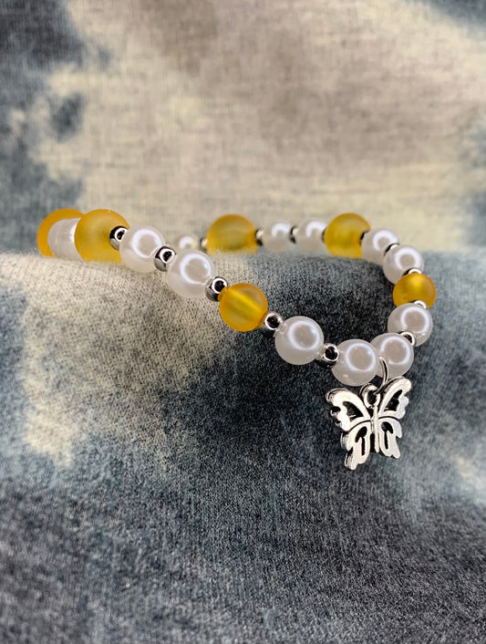 Amber Butterfly Bracelet