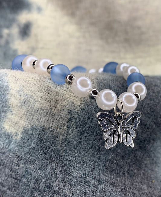 Blue Butterfly Bracelet