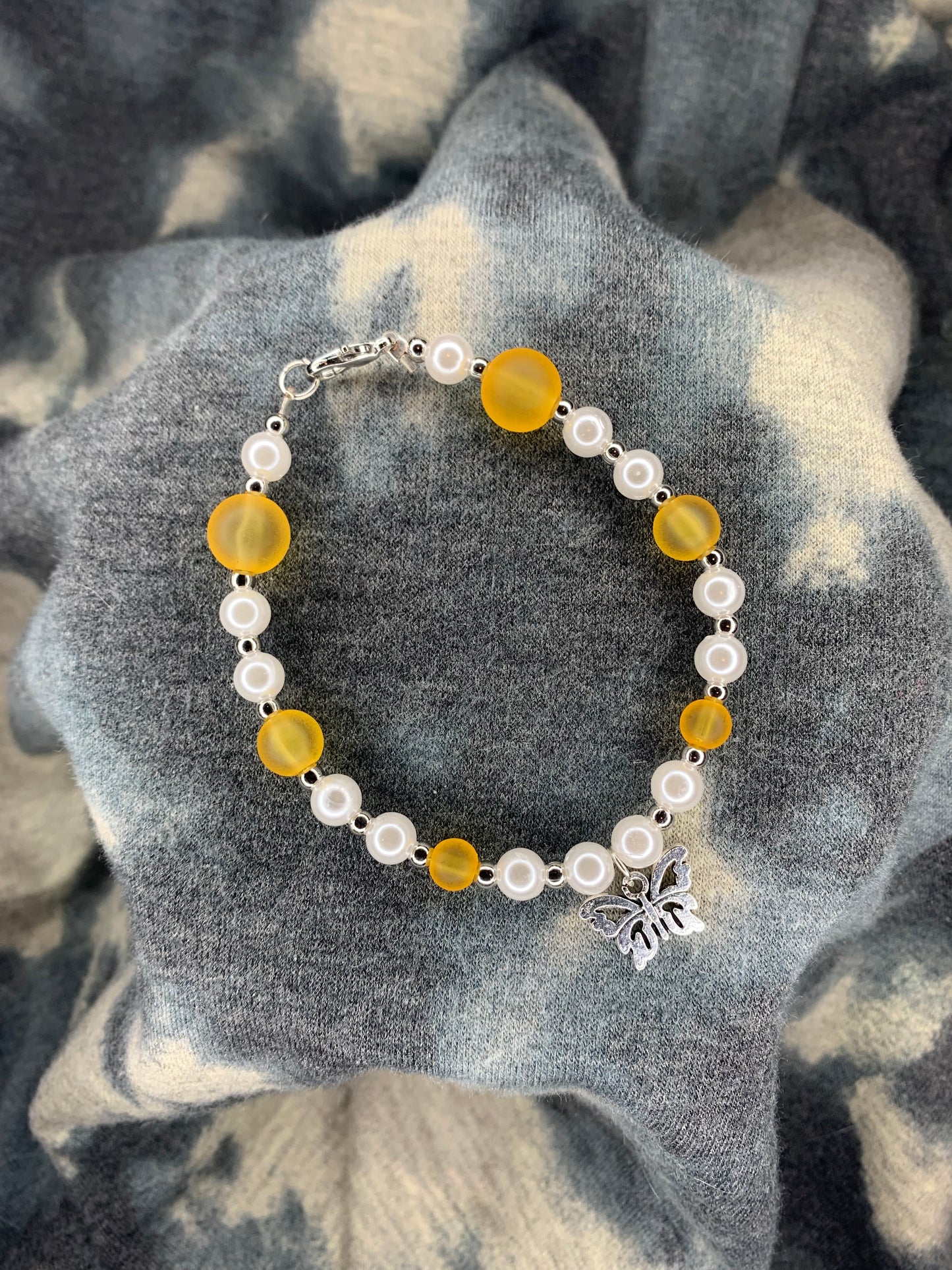 Amber Butterfly Bracelet