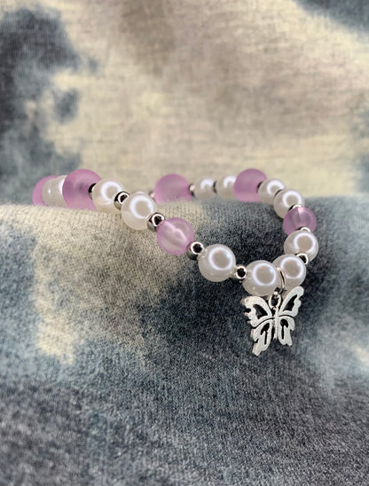 Light Pink Butterfly Bracelet